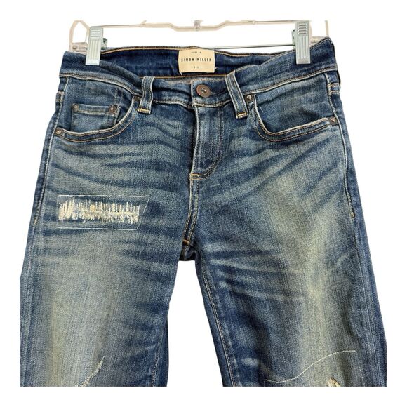 Simon Miller Womens Distressed Denim Jeans Size 24 Toyah Slim Boyfriend USA - Picture 3 of 10